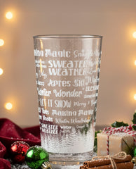 Winter Wonderland Word Cloud Cup 12oz
