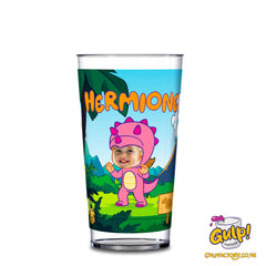 Dinosaur Adventure (Girls) | Personalised Name & Photo 12oz Plastic Cup