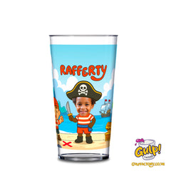 Pirate Adventure (Boys) | Personalised Name & Photo 12oz Plastic Cup