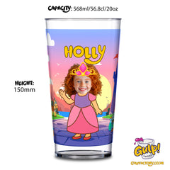 Princess Castle Adventure | Personalised Name & Photo 20oz Plastic Cup