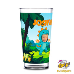 Dinosaur Adventure (Boys) | Personalised Name & Photo 20oz Plastic Cup