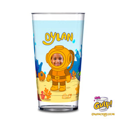 Underwater Diving Adventure | Personalised Name & Photo 20oz Plastic Cup