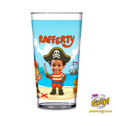 Pirate Adventure (Boys) | Personalised Name & Photo 20oz Plastic Cup