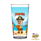 Pirate Captain Adventure | Personalised Name & Photo 20oz Plastic Cup