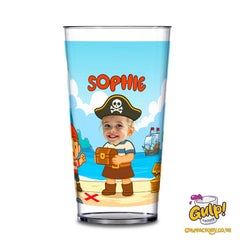Pirate Captain Adventure | Personalised Name & Photo 20oz Plastic Cup