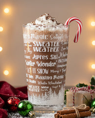 Winter Wonderland Word Cloud Cup 12oz