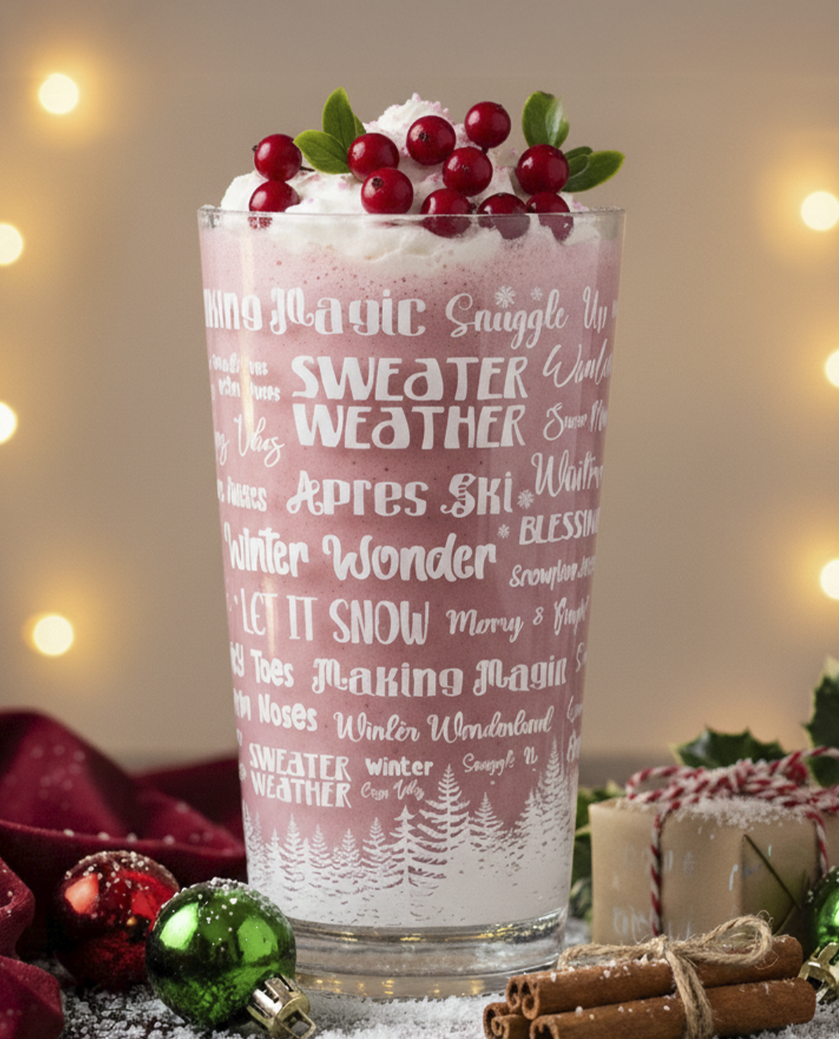 Winter Wonderland Word Cloud Cup 20oz