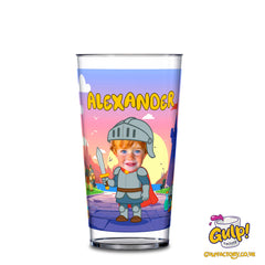 Knight Castle Adventure | Personalised Name & Photo 12oz Plastic Cup