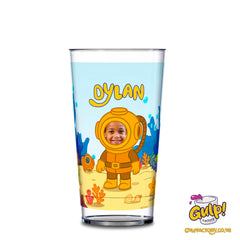 Underwater Diving Adventure | Personalised Name & Photo 12oz Plastic Cup