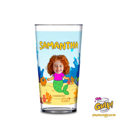Underwater Mermaid Adventure | Personalised Name & Photo 12oz Plastic Cup
