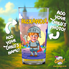 Knight Castle Adventure | Personalised Name & Photo 20oz Plastic Cup
