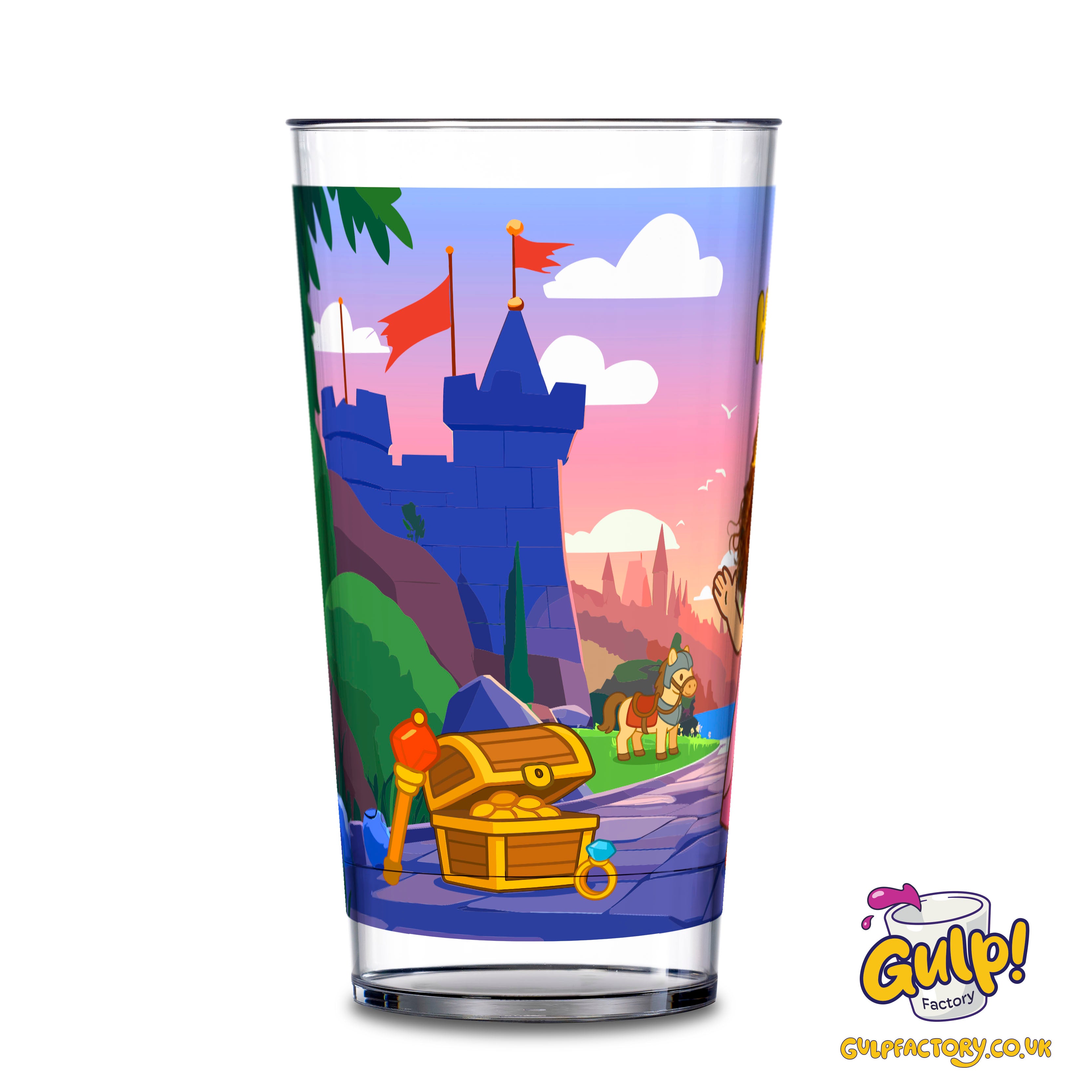 Princess Castle Adventure | Personalised Name & Photo 20oz Plastic Cup